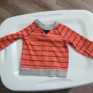Baby Gap orange striped shirt